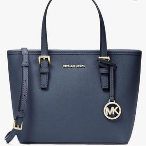Michael Kors Essex Large East West Leather tote navy blue